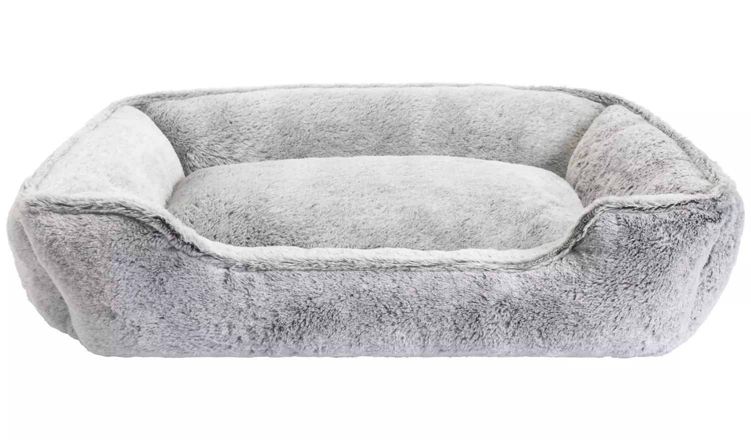 Plush Dog Box Bed - Large