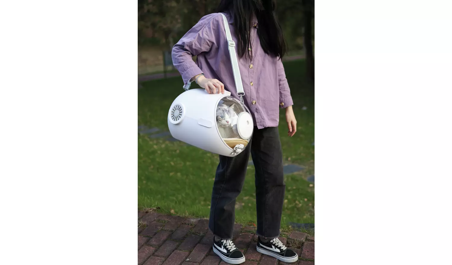 M-PETS Submarine Pet Carrier - White